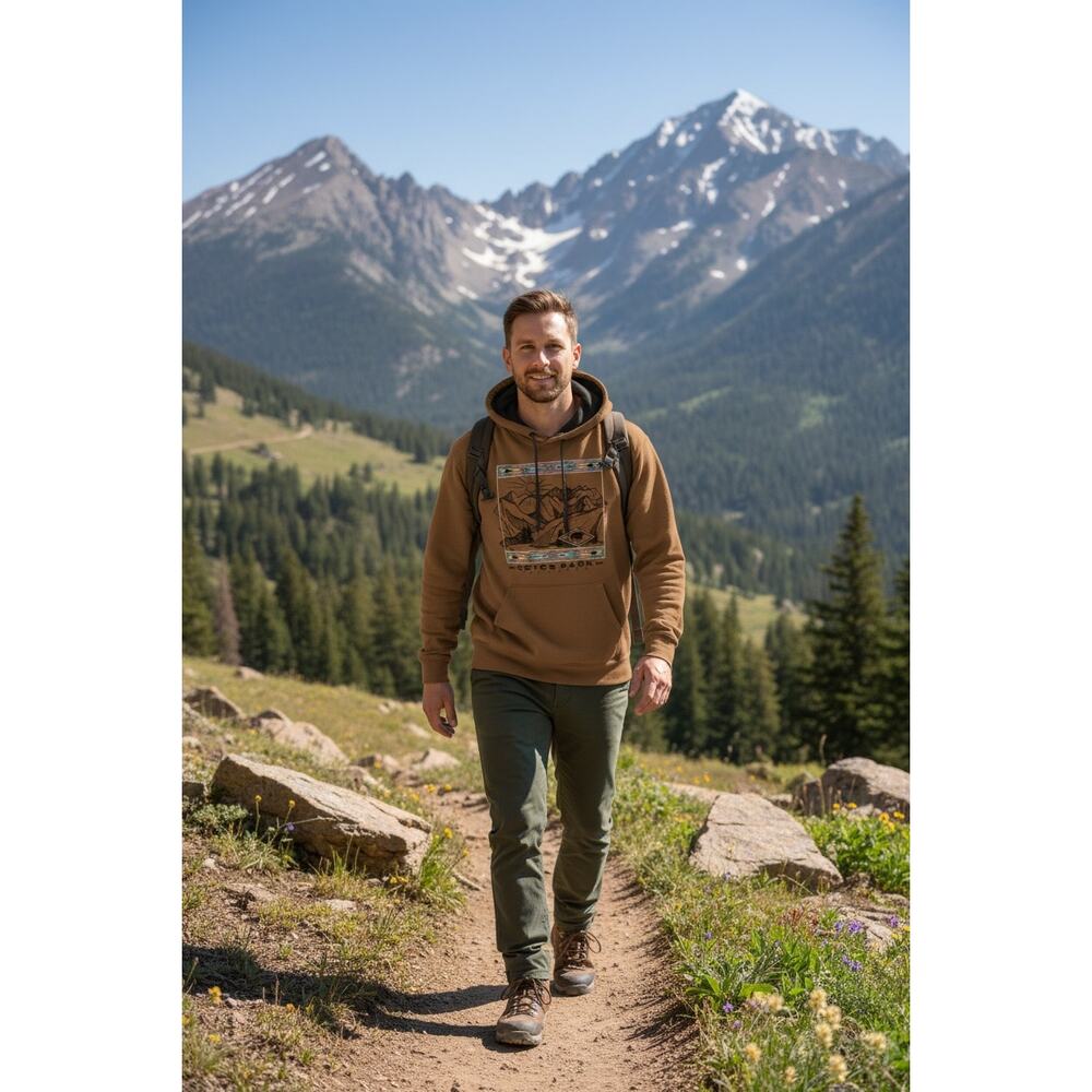 Prairie Mountain Estes Park Men's XL Hoodie Brown